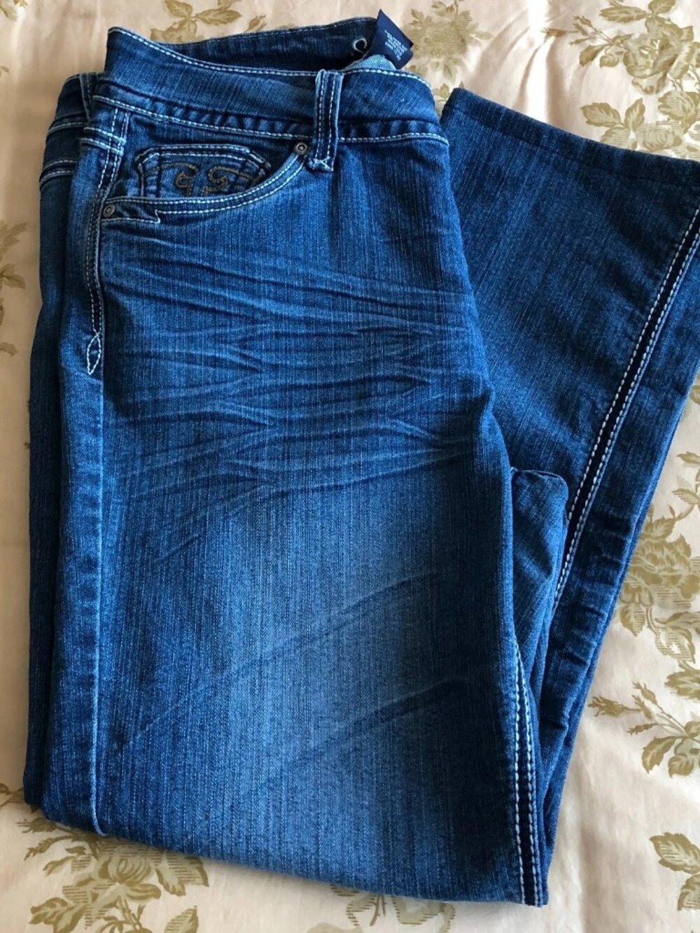 Suko Jeans Women's Blue Wash Straight Leg Comfort Fit 5-Pocket Size 14- - Picture 14 of 14
